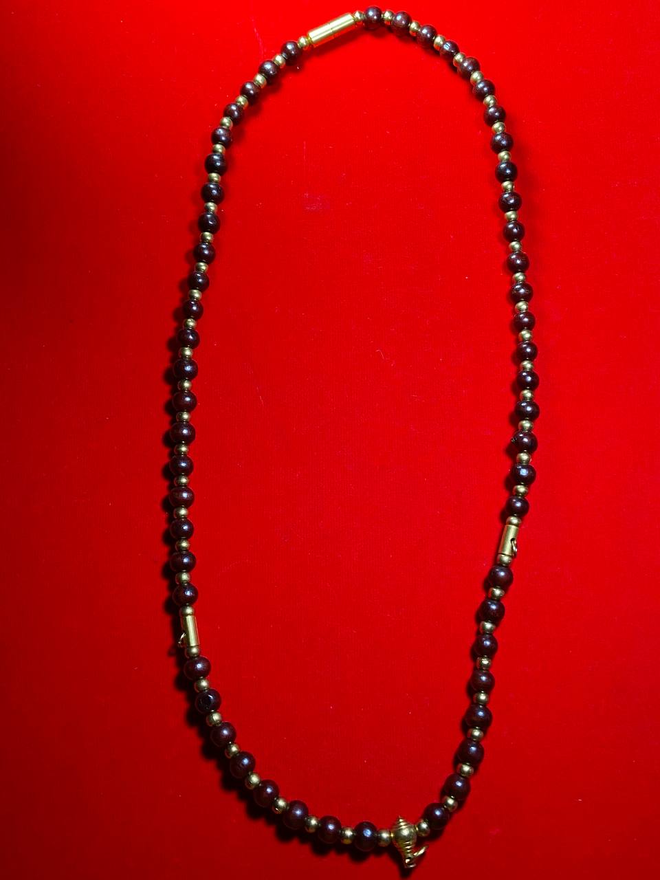 Jin Thai Fo Pai - 血色木雕佛牌链【3扣】