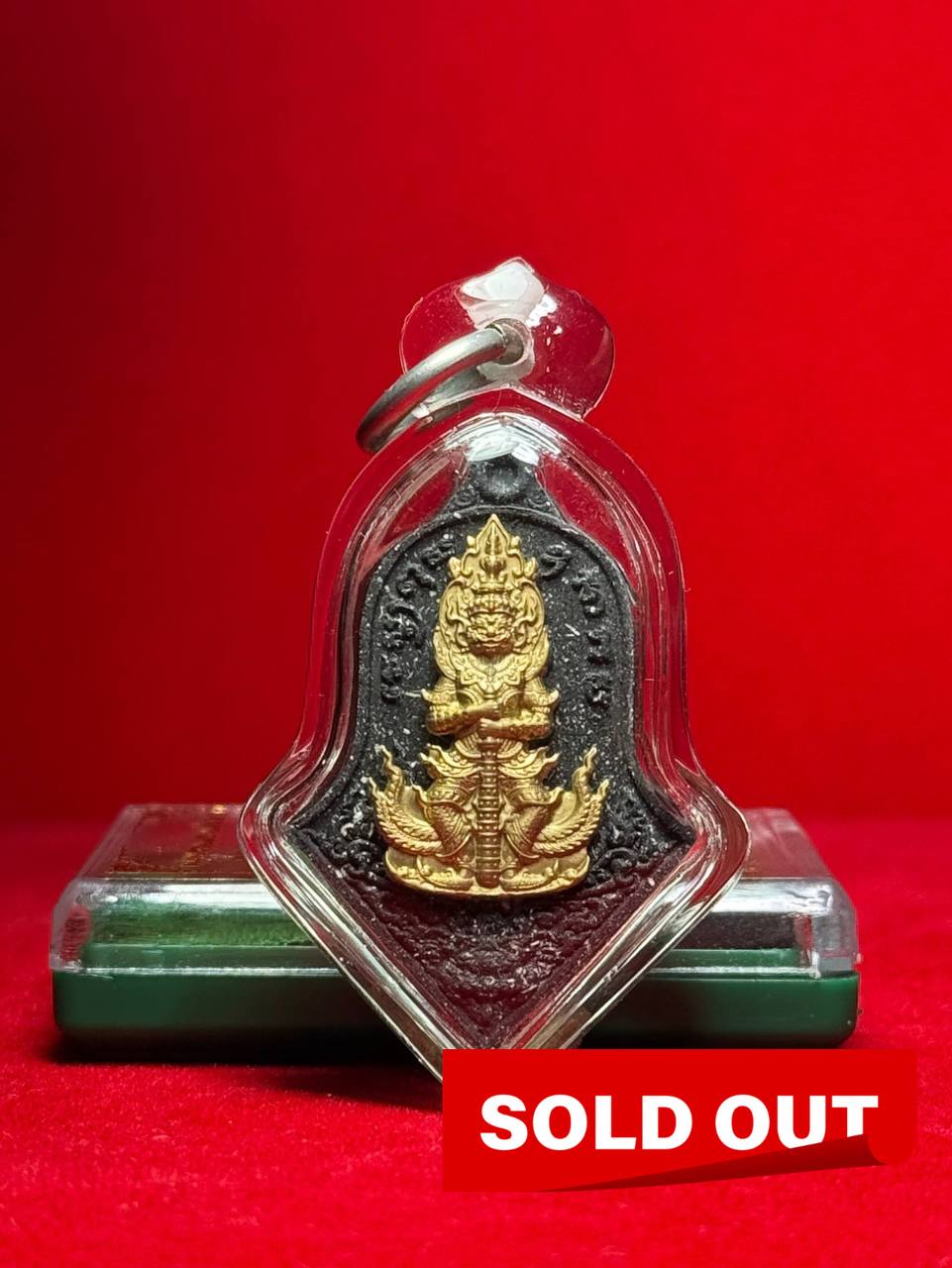 Jin Thai Fo Pai - LP YIT龙婆易鬼王背部富裕掩面必达佛（黑模黄铜）