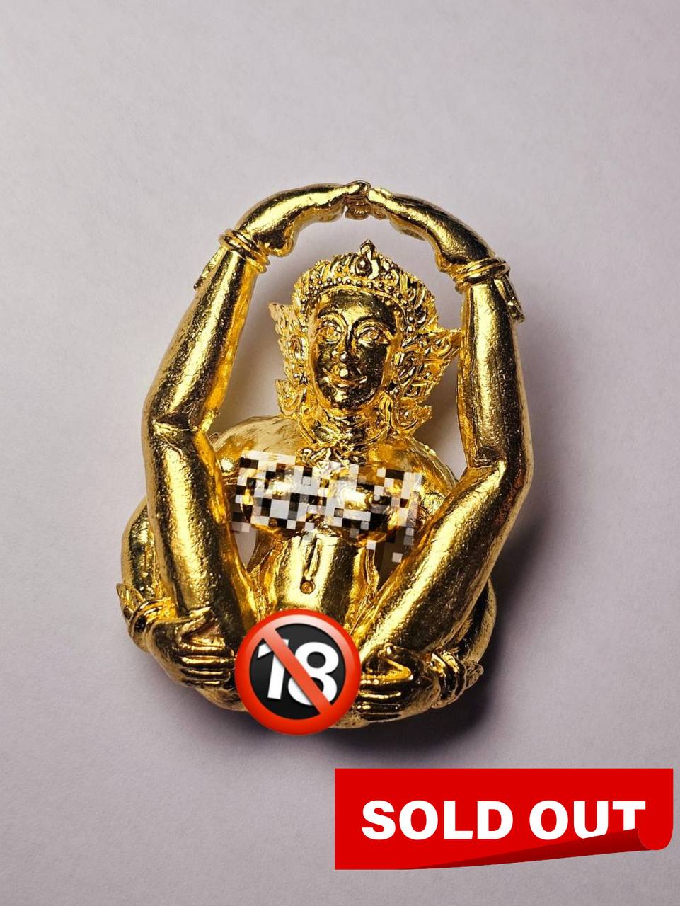 Jin Thai Fo Pai - 阿赞 Big 咩霸 Phe Aek Ruai 寓意富裕【แม่เป๋อแหกรวย · 黄铜魅力圣物】现物实拍