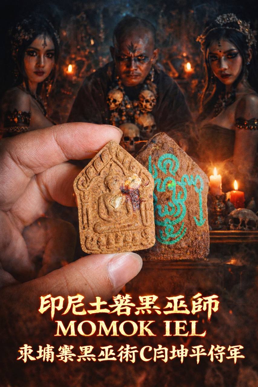印尼土著Jiang头巫师 Momok Iel 柬埔寨黑巫术C肉Khunpean将军 顶级禁忌版 · 收藏等级圣物  | Jin Thai Fo Pai