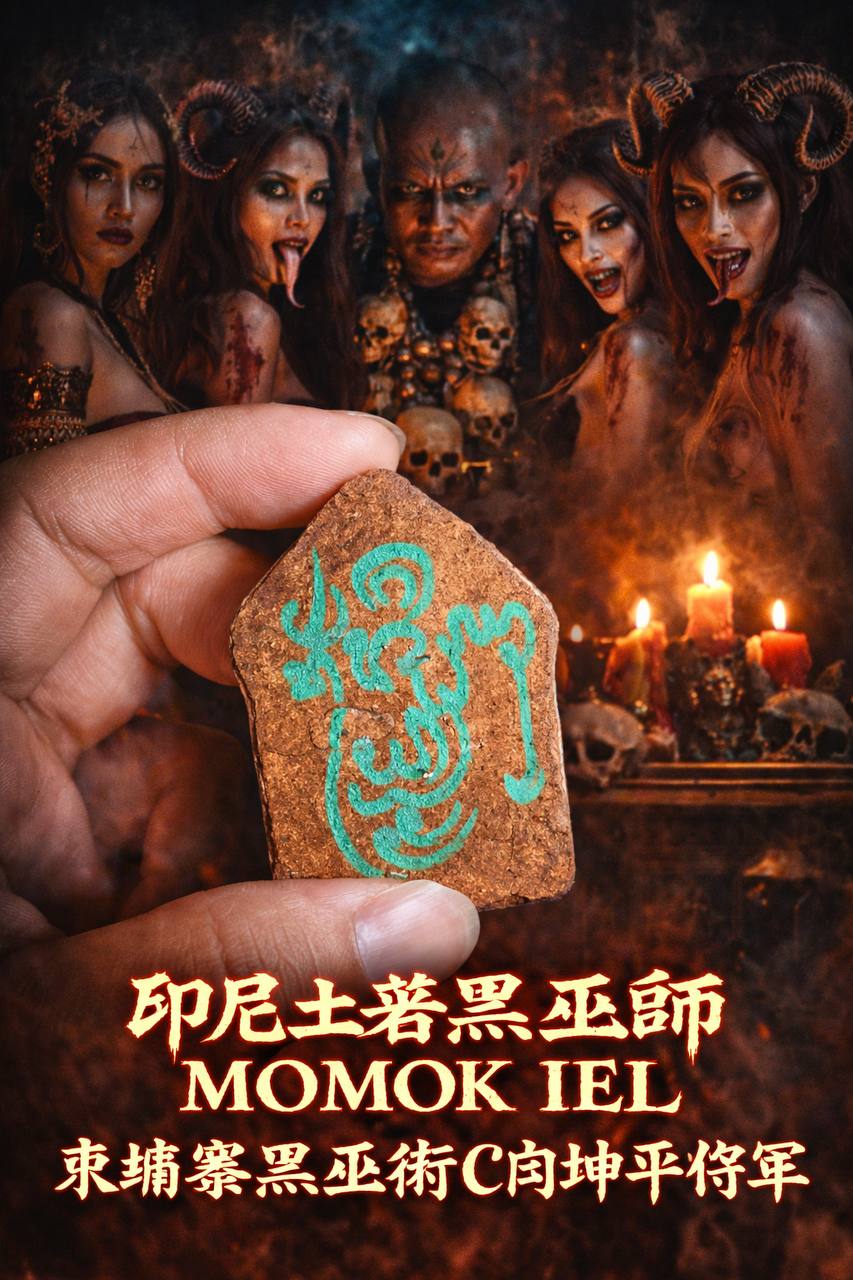 印尼土著Jiang头巫师 Momok Iel 柬埔寨黑巫术C肉Khunpean将军 顶级禁忌版 · 收藏等级圣物  | Jin Thai Fo Pai