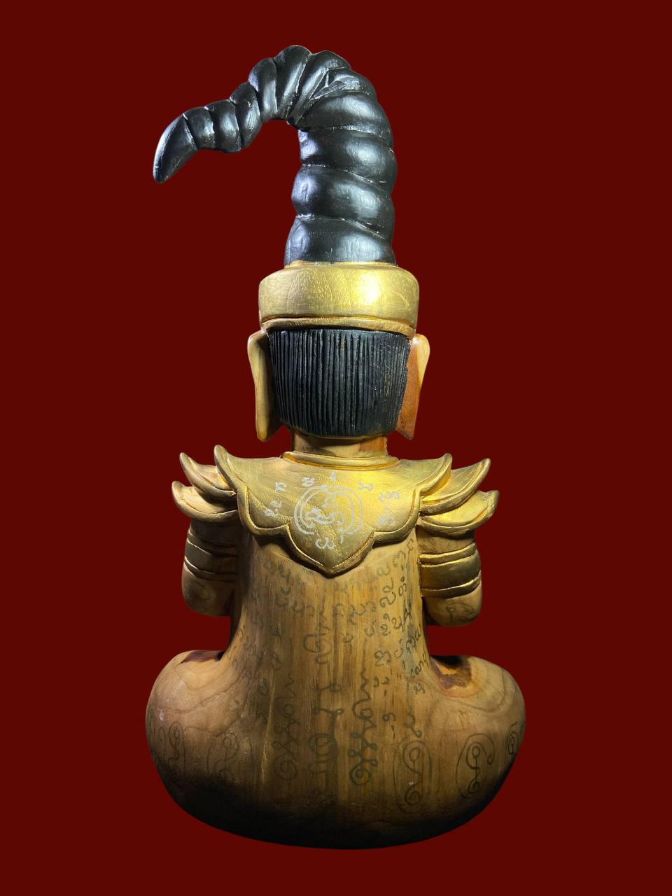 古法木雕 × 双师心力｜阿赞Daeng + 阿赞Rich 红眼帕罂供奉型（现物实拍） | Jin Thai Fo Pai