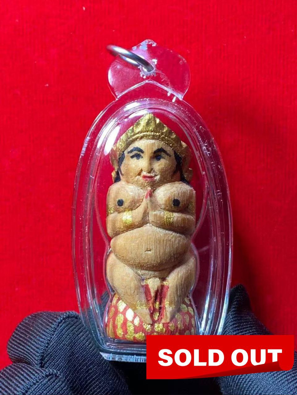 Jin Thai Fo Pai - LUANG PHU UP佛历2548年灵木雕南平妈妈鉴定卡（白）现物实拍