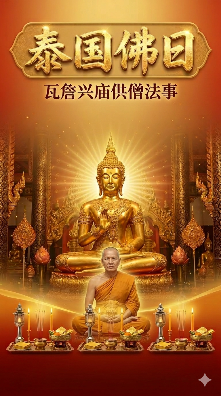 Jin Thai Fo Pai - 瓦詹兴庙供僧法事