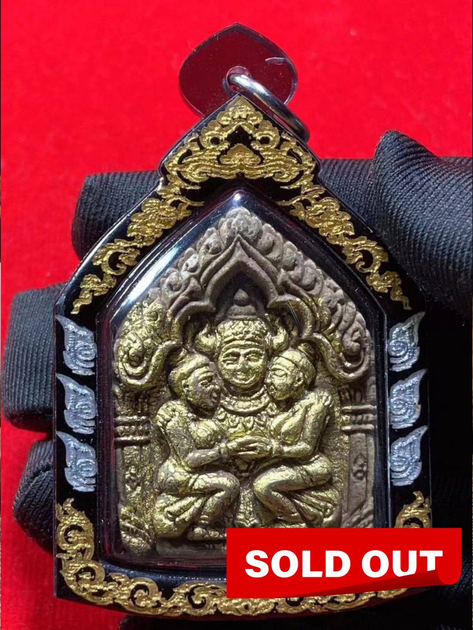 Jin Thai Fo Pai - PHOKRU SINGKOM库醒空法师金箔版帕亞考刊（拉胡雕刻亚克力防水壳）