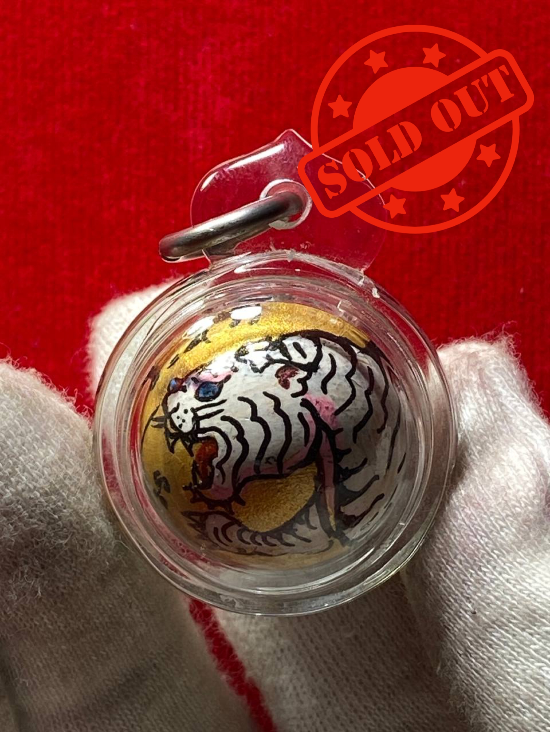 Jin Thai Fo Pai - PHRA ARCHAN SONG WAT PHRA DUU BE.2557老虎转运珠1(现物实拍）
