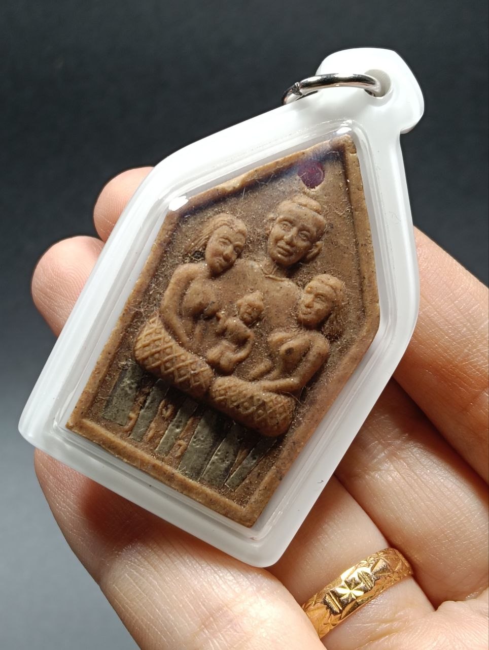 龙婆Van Kai 坤平佛牌（头帮｜9支银符管）  
Wat Ampil｜B.E.2545 | SAN Pin Selection