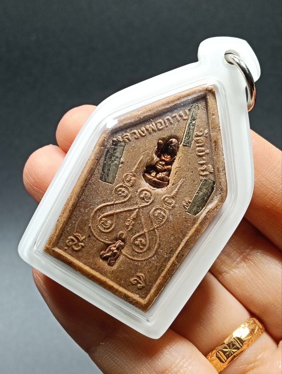 龙婆Van Kai 坤平佛牌（头帮｜9支银符管）  
Wat Ampil｜B.E.2545 | SAN Pin Selection