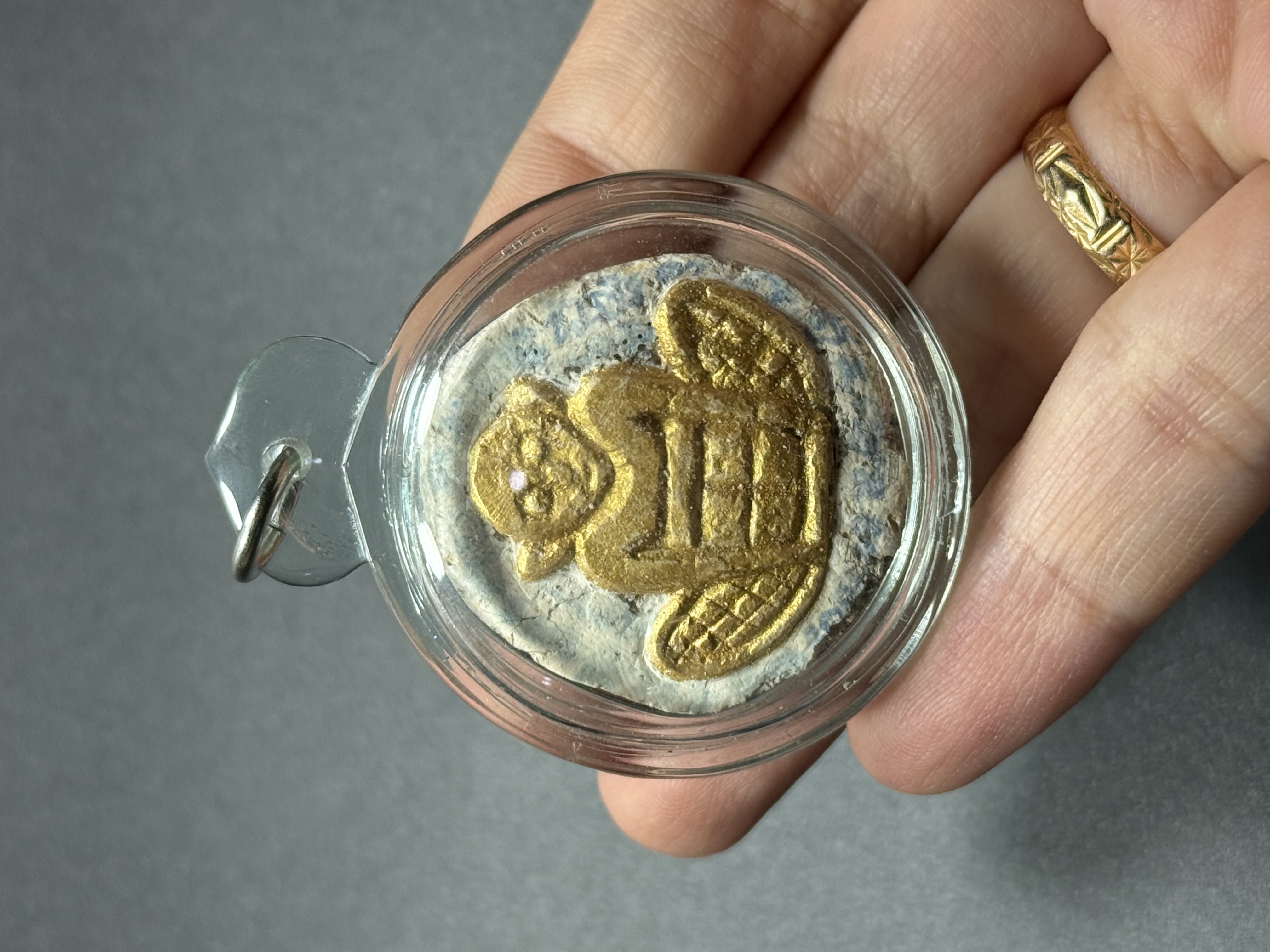 ARCHAN BOY阿赞拜天灵盖PEE KA MOT（透明防水壳）-实物1
 | Jin Thai Fo Pai