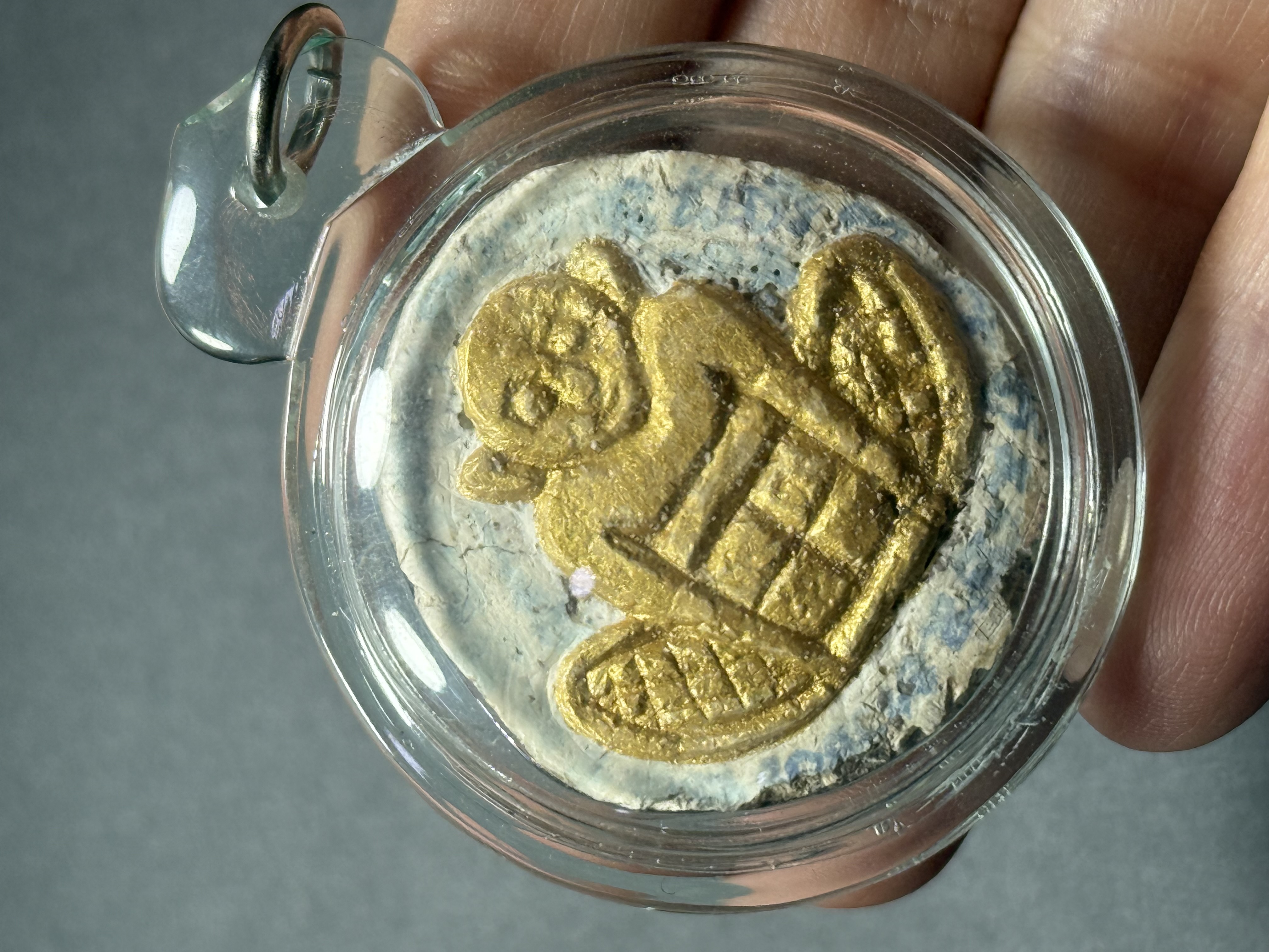 ARCHAN BOY阿赞拜天灵盖PEE KA MOT（透明防水壳）-实物1
 | Jin Thai Fo Pai