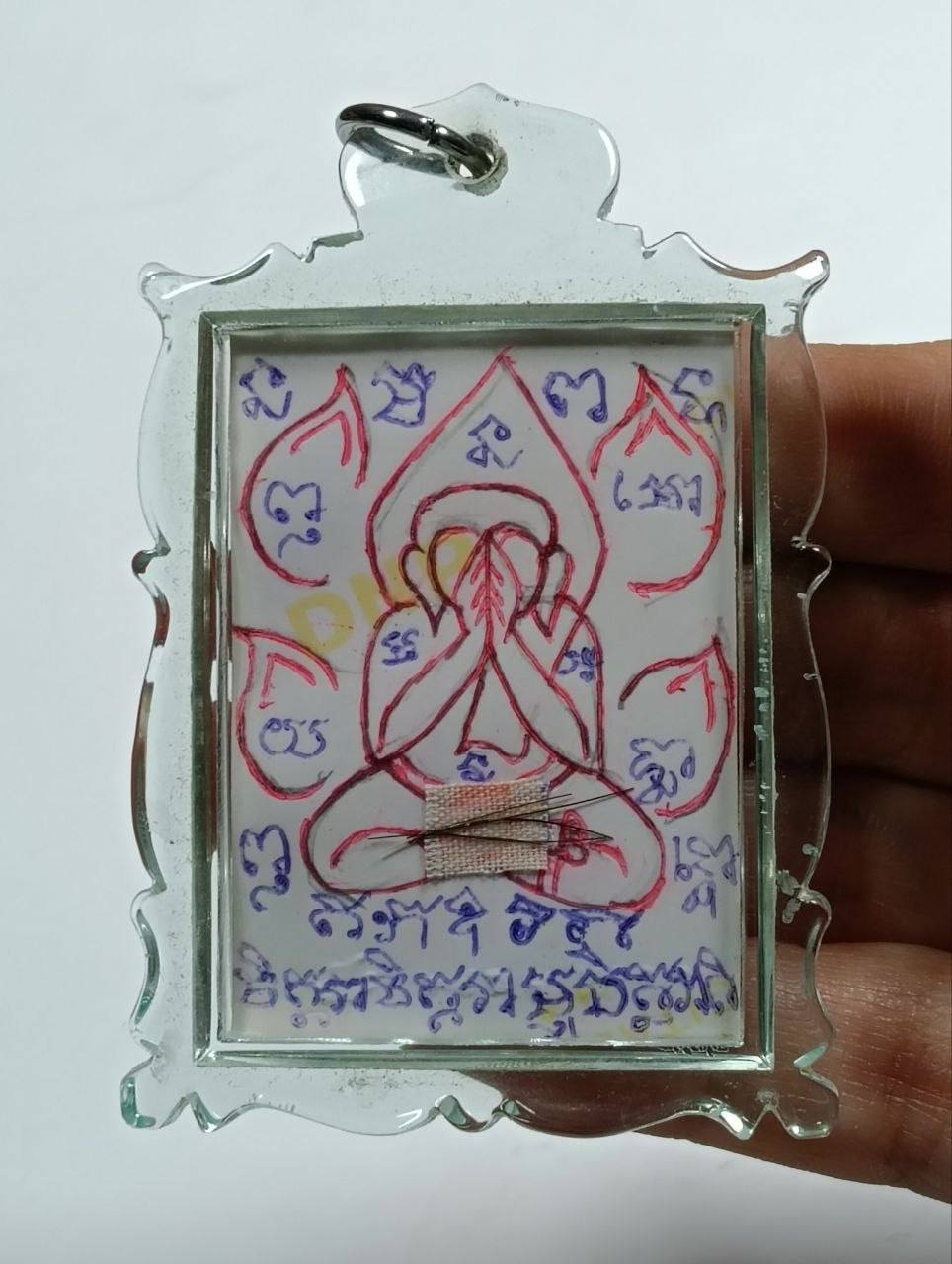 阿赞拜早期自身法照（手绘掩面必达经文版） | Jin Thai Fo Pai