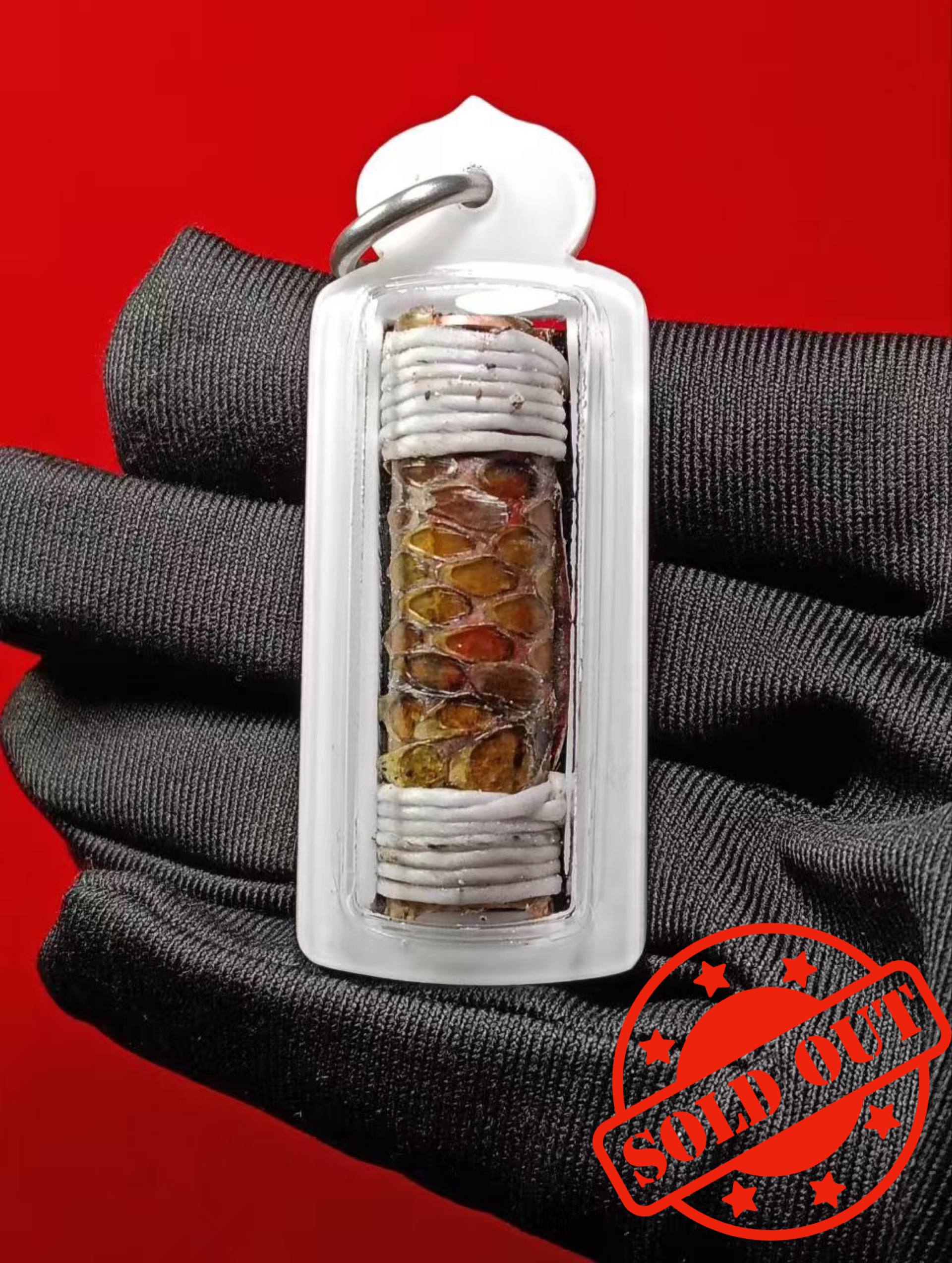 啊赞Mek——富裕吸财蛇皮符管 (白色防水壳）现物实拍 | Jin Thai Fo Pai