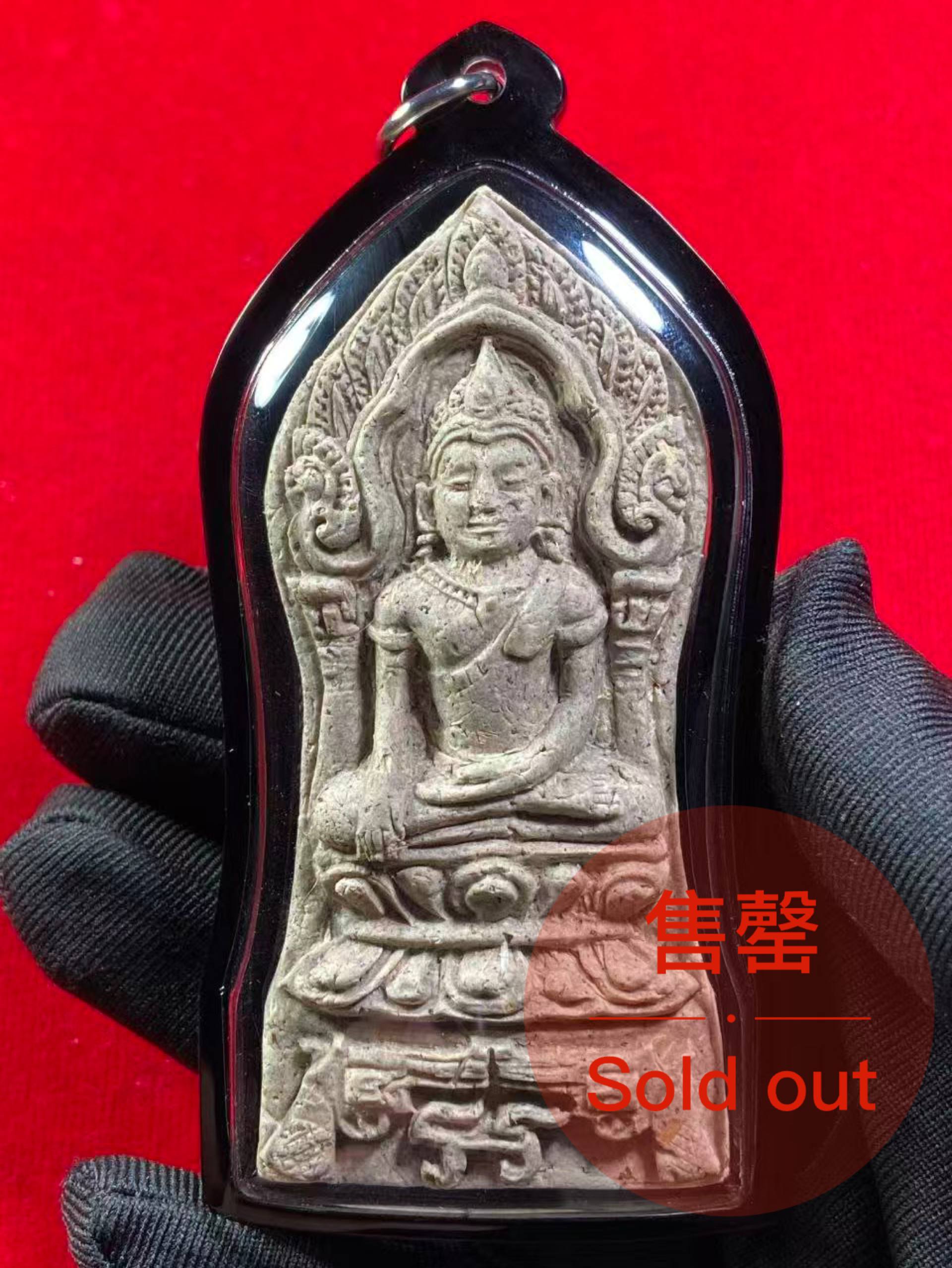 Jin Thai Fo Pai - KRUBA KAMPENG古巴康斌佑坤鹏战胜佛 (督造500枚)（黑色亚克力外壳）现物实拍

