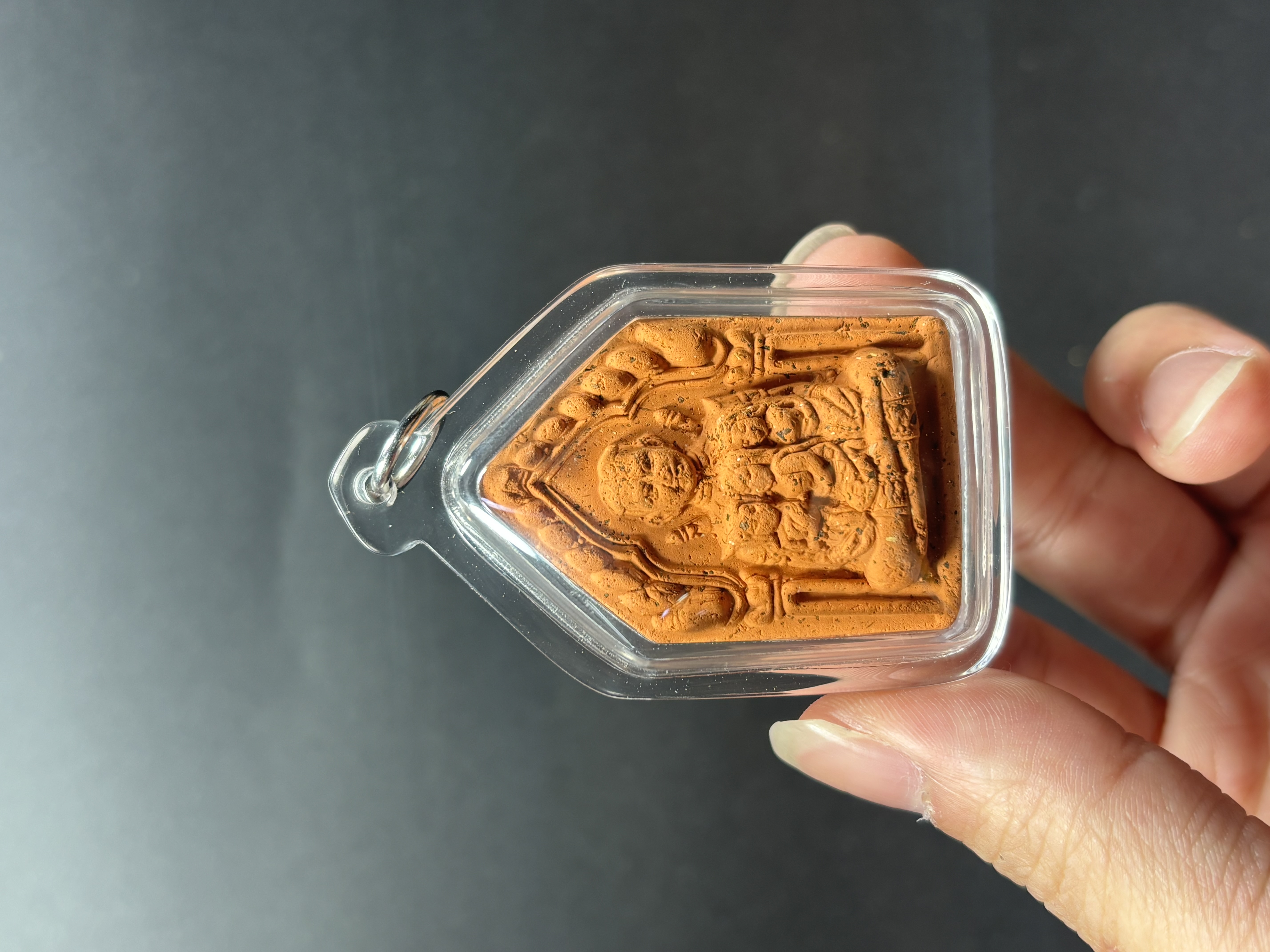 Jin Thai Fo Pai - KRUBA KAMPENG AJARN BOY富裕桃花坤平抱妻一支符管
（全透明亚克力防水壳）