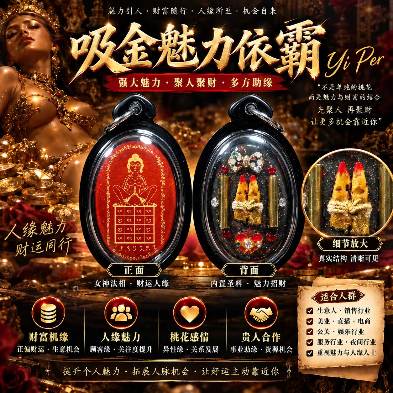 啊赞威帝｜吸金魅力依霸｜黑色防水壳 | Jin Thai Fo Pai