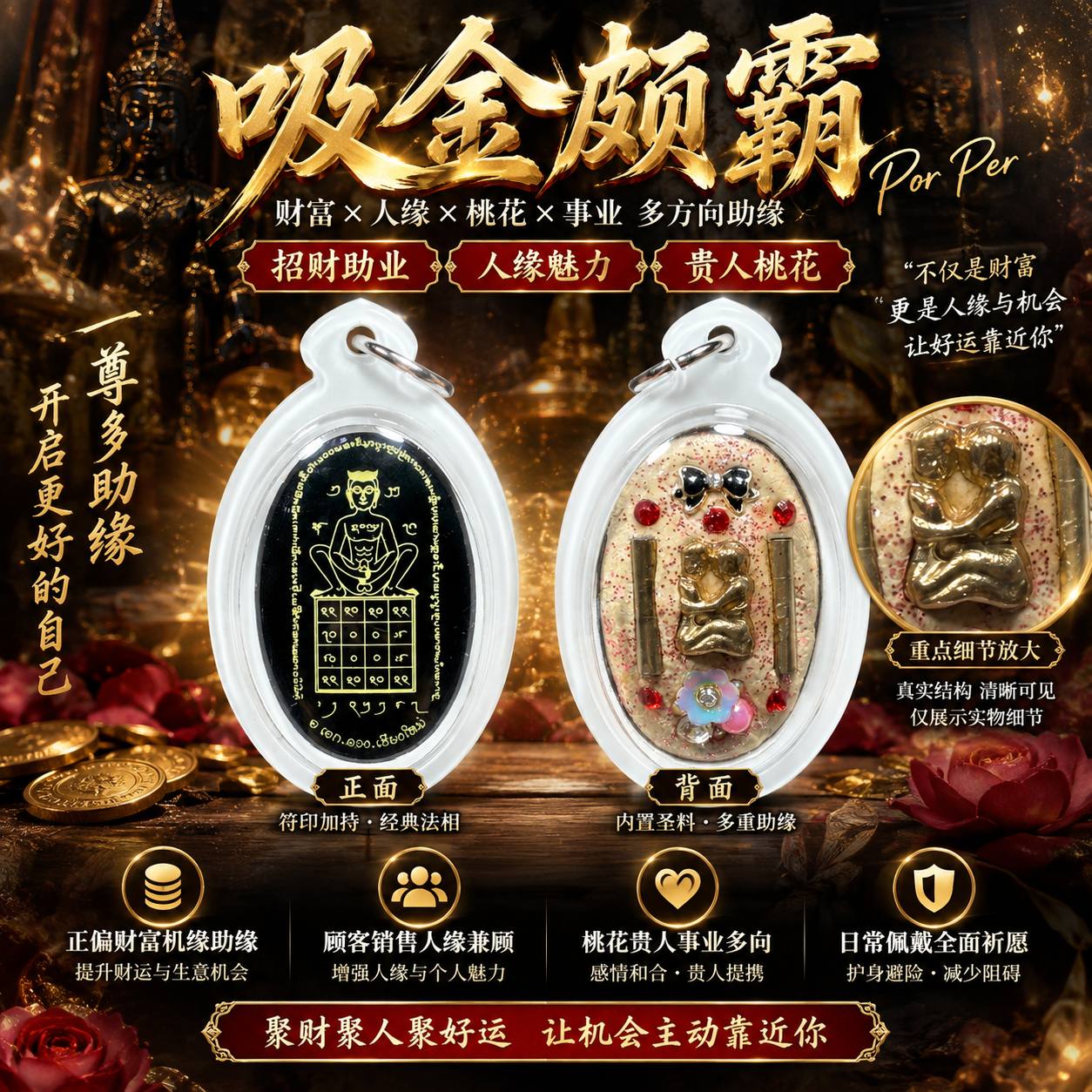 啊赞威帝吸金颇霸 Por Per｜白色外壳 | Jin Thai Fo Pai
