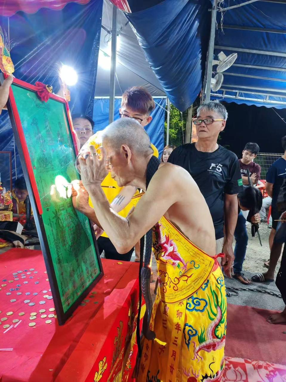 量身定制｜阴府大二伯爷｜算不完招财符 · 34寸巨幅手绘定制大符 | Jin Thai Fo Pai