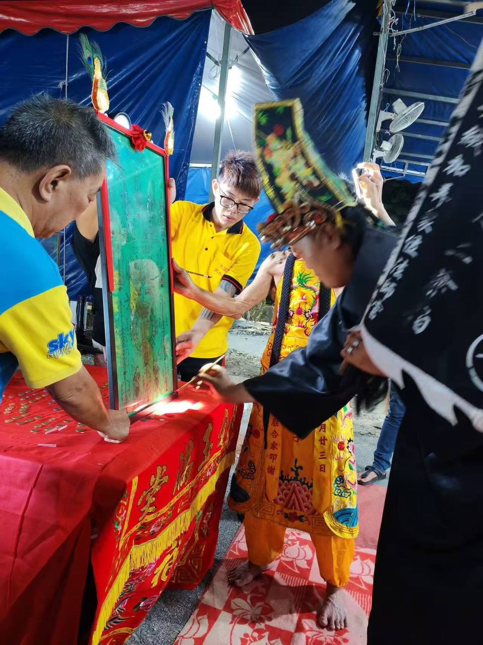 量身定制｜阴府大二伯爷｜算不完招财符 · 34寸巨幅手绘定制大符 | Jin Thai Fo Pai