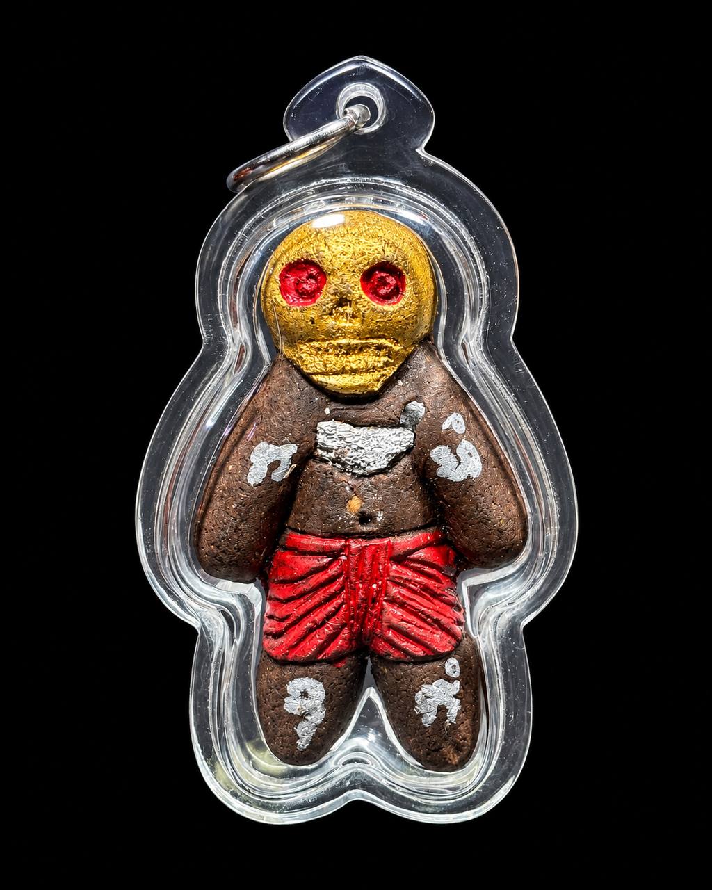 LP MAN｜早期魂帕勇｜红眼金面｜背嵌符管·手绘符文｜替身护主·镇店安家 | Jin Thai Fo Pai
