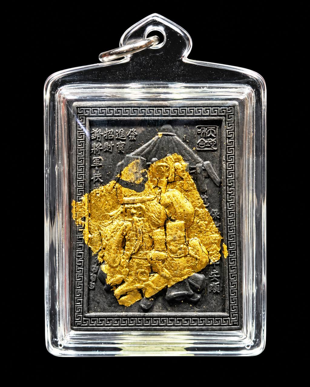阿赞曼 Archan Man｜早期大二伯爷｜黑模版本｜师傅亲手贴金箔｜招财贵人·事业护身 | Jin Thai Fo Pai