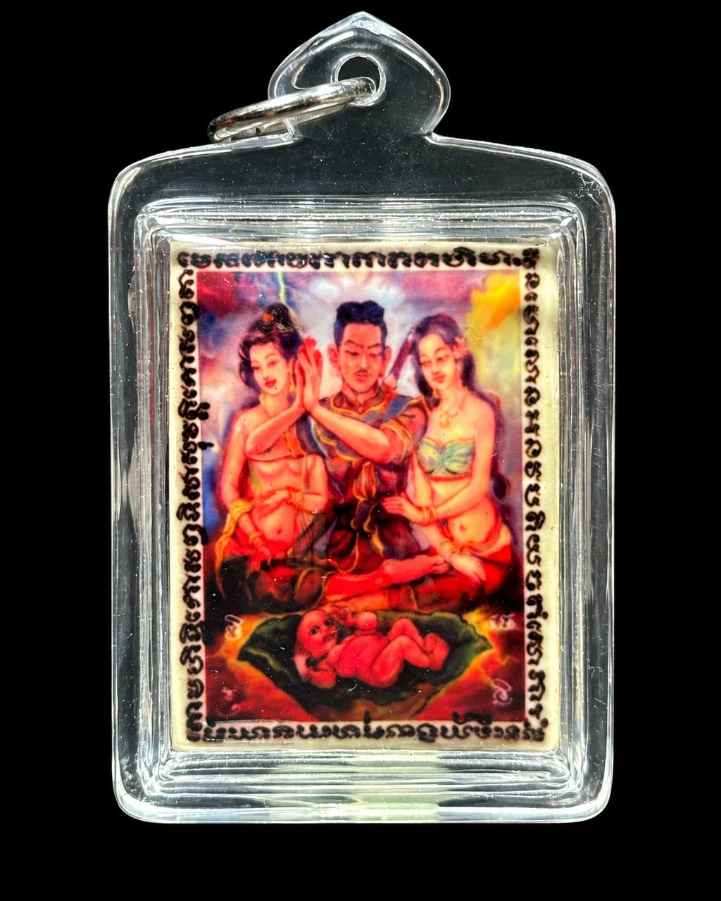 坤平一家团圆版 Phra Khun Paen｜左右双女法相｜早期小模坤平牌·人缘打固·高浓度象精降油｜人缘桃花·贵人财运 | Jin Thai Fo Pai