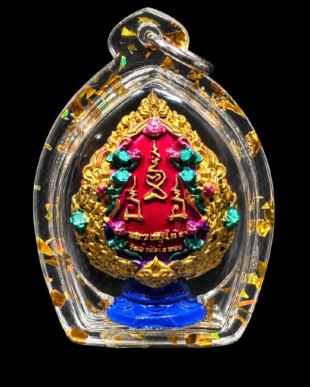 龙婆多 LP TOH｜佛历2566那达那掩面必打佛 Phra Pidta｜Wat Tham Singto Thong·立体小立尊·Longya彩绘·底部Na Tha Na符文 | Jin Thai Fo Pai
