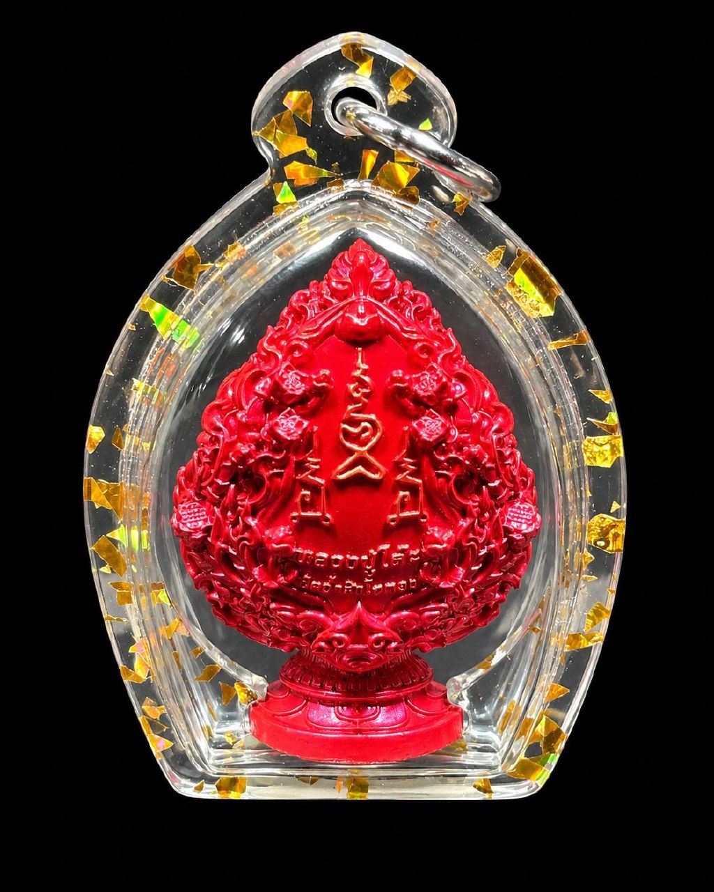 龙婆多 LP TOH｜佛历2566那达那掩面必打佛｜Wat Tham Singto Thong寺庙督造·立体小立尊·Longya彩绘·底部Na Tha Na符文 | Jin Thai Fo Pai